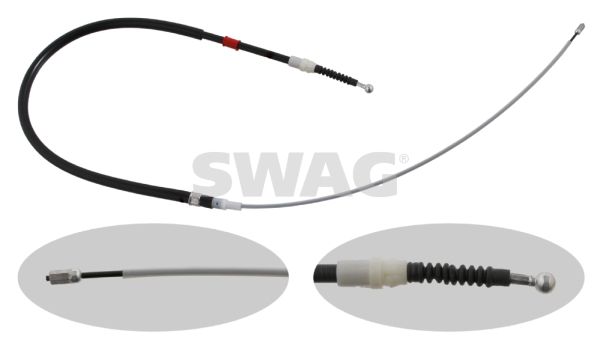 SWAG 30 93 0727 Cable Pull, parking brake