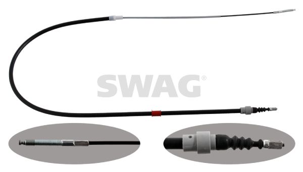 SWAG 30 93 0761 Cable Pull, parking brake