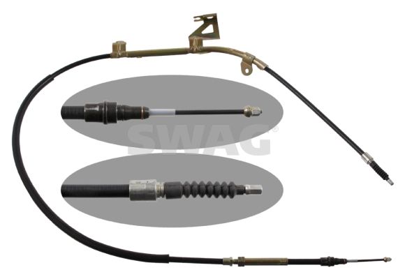 SWAG 30 93 2463 Cable Pull, parking brake