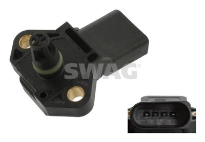 Sensor, boost pressure SWAG 30 93 6116