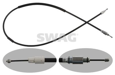 Cable Pull, parking brake SWAG 30 93 6935