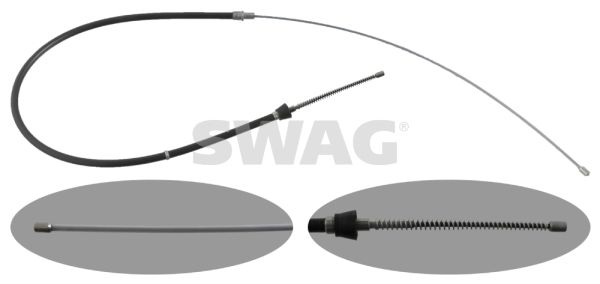 SWAG 30 94 8301 Cable Pull, parking brake