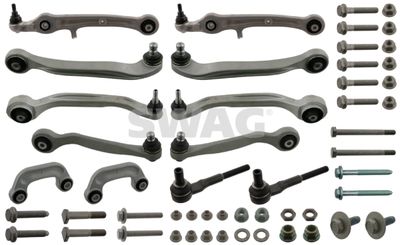 Control/Trailing Arm Kit, wheel suspension SWAG 30 94 8902