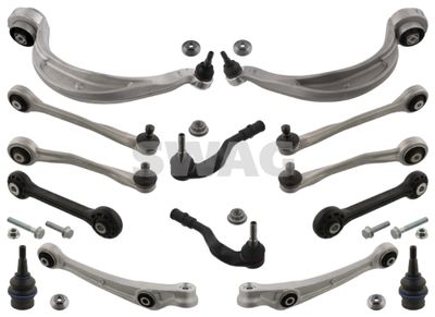 Control/Trailing Arm Kit, wheel suspension SWAG 30 94 9419