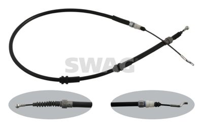 Cable Pull, parking brake SWAG 30 93 6352