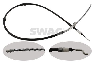 Cable Pull, parking brake SWAG 30 93 6712