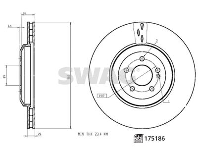 Brake Disc SWAG 33 10 2734