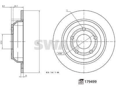 Brake Disc SWAG 33 10 4934