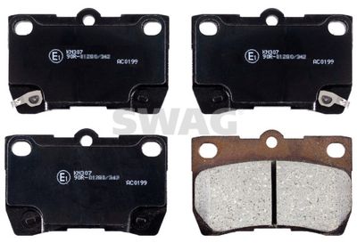 Brake Pad Set, disc brake SWAG 33 10 7504