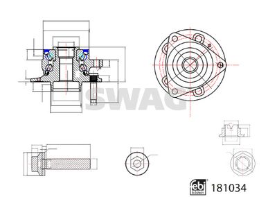Wheel Bearing Kit SWAG 33 10 8074