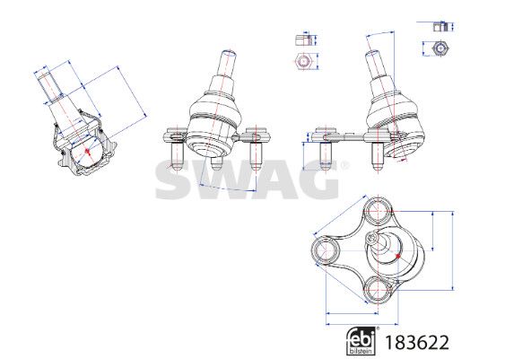 SWAG 33 10 9092 Ball Joint