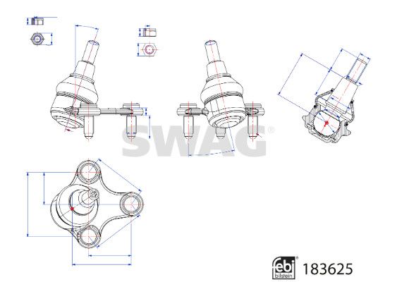 SWAG 33 10 9095 Ball Joint