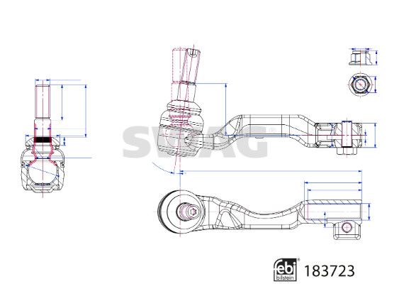 SWAG 33 10 9167 Tie Rod End