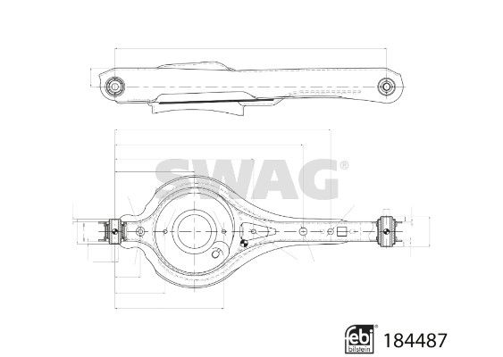 SWAG 33 10 9399 Control/Trailing Arm, wheel suspension