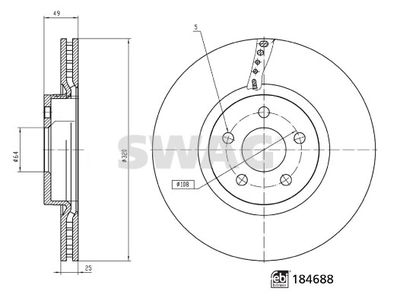 Brake Disc SWAG 33 10 9508