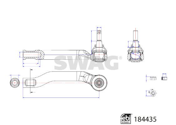 SWAG 33 11 0083 Tie Rod End