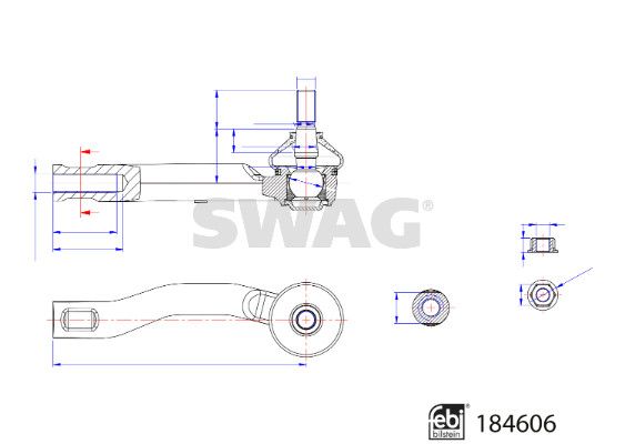 SWAG 33 11 0090 Tie Rod End