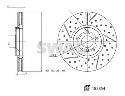 Brake Disc SWAG 33 11 0123