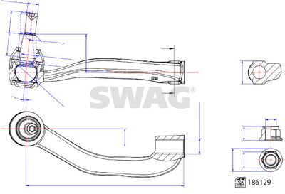 Tie Rod End SWAG 33 11 0259