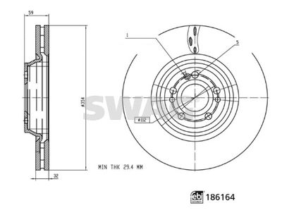 Brake Disc SWAG 33 11 0281