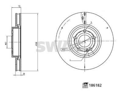 Brake Disc SWAG 33 11 0293