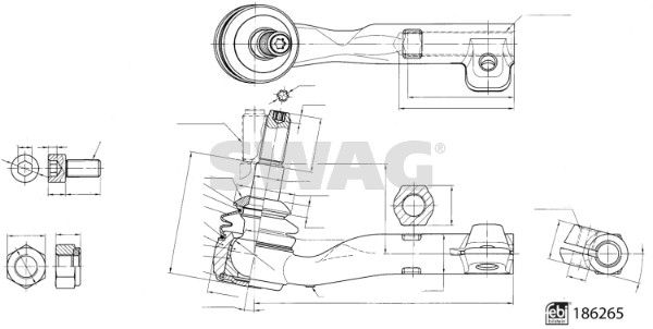 SWAG 33 11 0334 Tie Rod End