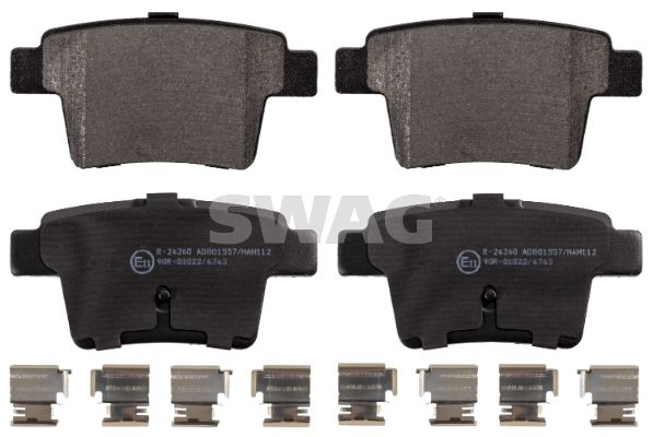 SWAG 50 91 6571 Brake Pad Set, disc brake