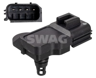 Sensor, intake manifold pressure SWAG 55 10 6080