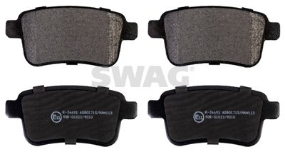 Brake Pad Set, disc brake SWAG 60 91 6897