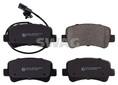 Brake Pad Set, disc brake SWAG 60 91 6843
