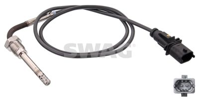 Sensor, exhaust gas temperature SWAG 70 10 0813