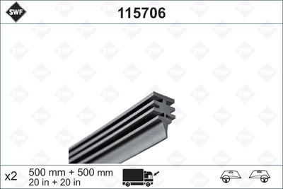 Wiper Blade Rubber SWF 115706