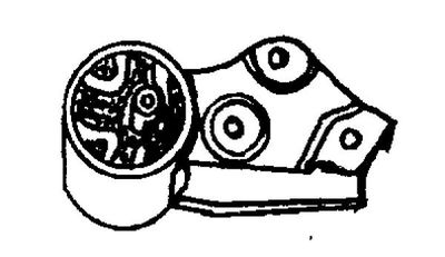 Mounting, automatic transmission support TEDGUM 00461506