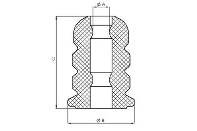 Rubber Buffer, suspension TEDGUM TED10724