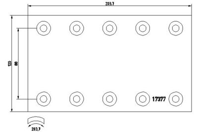 Brake Lining Kit, drum brake TEXTAR 1737707
