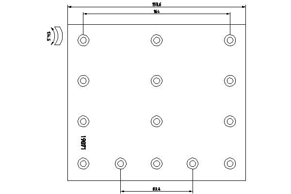 TEXTAR 1907102 Brake Lining Kit, drum brake