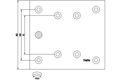 Brake Lining Kit, drum brake TEXTAR 1949405