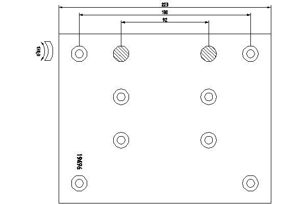 TEXTAR 1949605 Brake Lining Kit, drum brake
