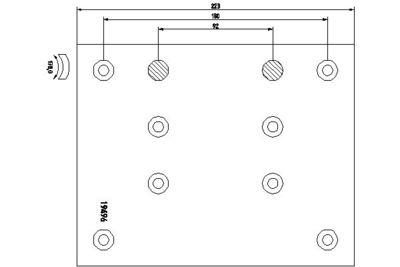Brake Lining Kit, drum brake TEXTAR 1949605