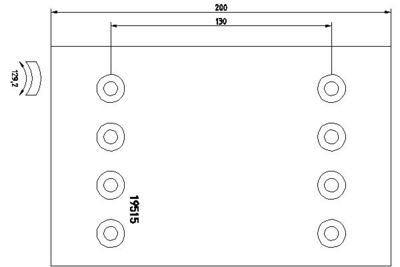 Brake Lining Kit, drum brake TEXTAR 1951512