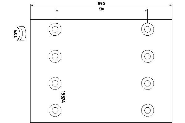 TEXTAR 1957422 Brake Lining Kit, drum brake