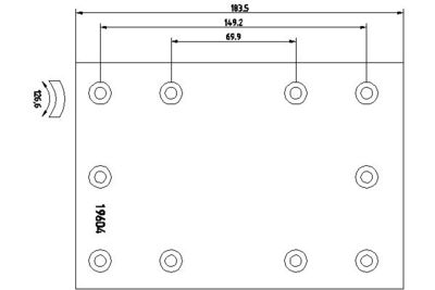 Brake Lining Kit, drum brake TEXTAR 1960408