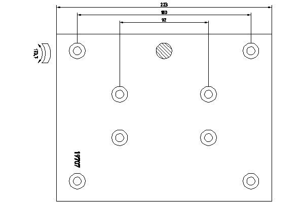 TEXTAR 1970714 Brake Lining Kit, drum brake