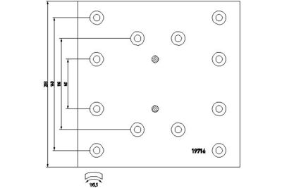 Brake Lining Kit, drum brake TEXTAR 1971601