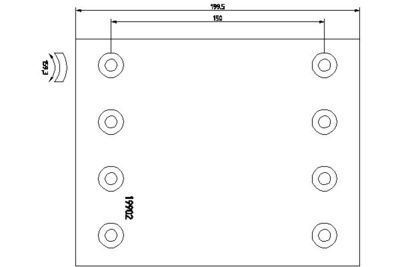 Brake Lining Kit, drum brake TEXTAR 1990210