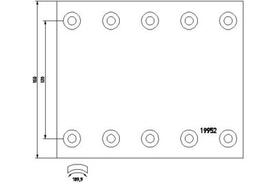 Brake Lining Kit, drum brake TEXTAR 1995201