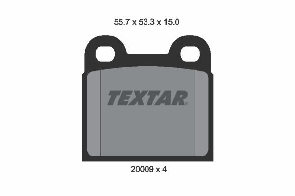 TEXTAR 2000906 Brake Pad Set, disc brake