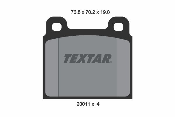TEXTAR 2001104 Brake Pad Set, disc brake