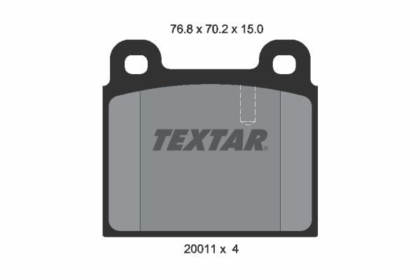 TEXTAR 2001107 Brake Pad Set, disc brake