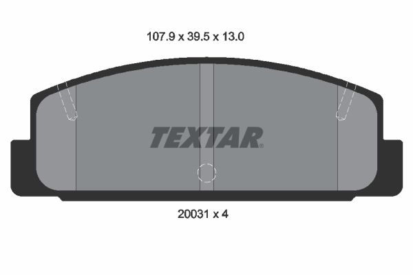 TEXTAR 2003101 Brake Pad Set, disc brake